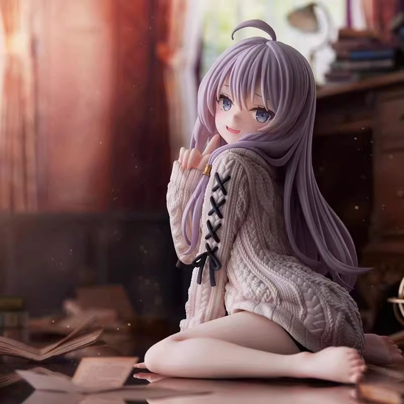 魔女之旅伊蕾娜手办坐姿毛衣连衣裙蕾娜回头动漫二次元美少女