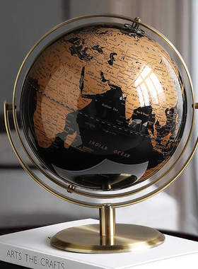 地球仪摆件轻奢创意领导办公室装饰品酒柜电视柜书房桌面家居饰品