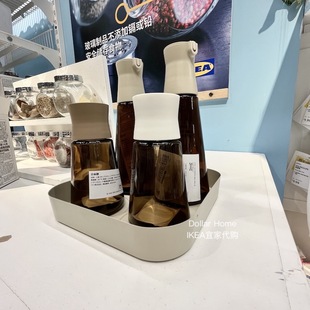 宜家哈弗通玻璃油壶防漏厨房家用盐胡椒粉专用调味瓶研磨瓶酱油瓶