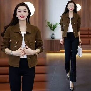 小众牛仔夹克小个子开衫 时尚 新款 外套女2025秋季 上衣显瘦 休闲短款