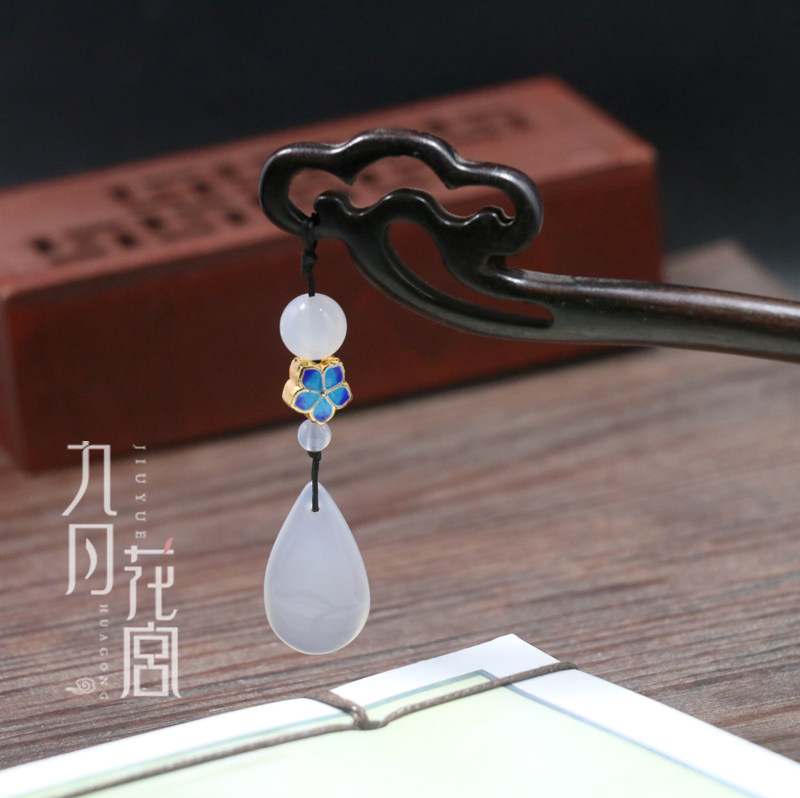 古典古代木簪子步摇盘发头饰 古装百搭流苏汉服发饰发簪 古风礼物