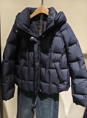 专柜正品D65046高端轻奢连帽休闲百搭短款羽绒服外套2025冬新女H