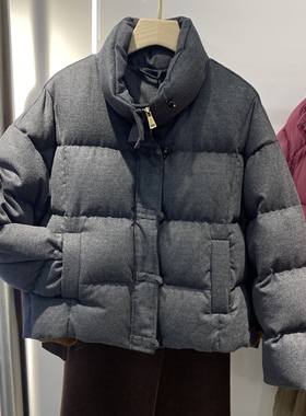 实体正品YWD8563高端轻奢百搭洋气短款羽绒服外套2025冬新女ya格