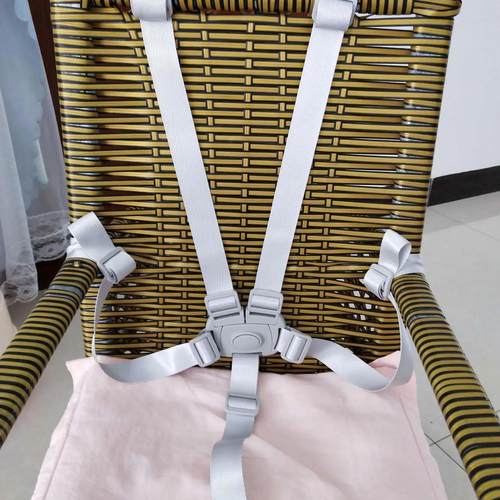 五点式安全带婴幼儿推车保护带宝宝餐椅儿童小车藤坐椅通用