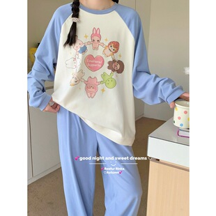 萌宠乐园！生物绒保暖加厚！ReefurRinka梨花家插肩可爱甜美睡衣