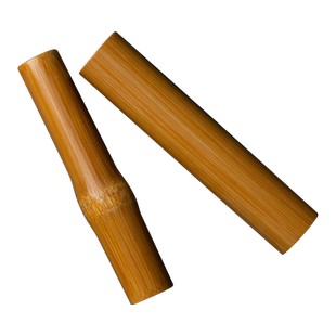 实心玉竹手把件文玩盘玩金条料高密老红料茶道零配茶桌竹子小摆件