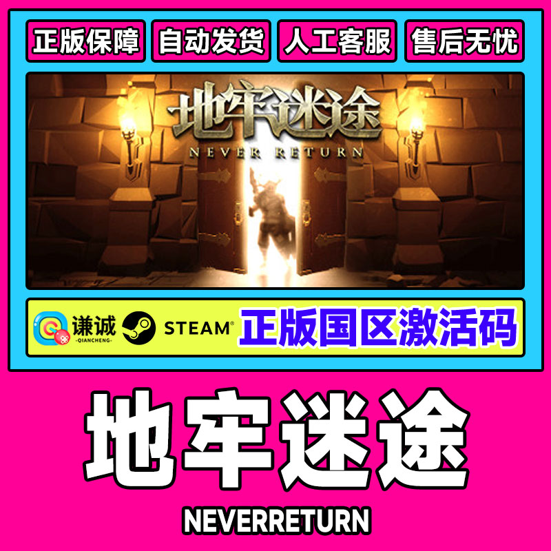 PC中文正版 steam 地牢迷途 NeverReturn 国区激活码 CDkey 现货