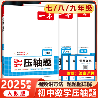 一本七八九年级数学压轴题人教版