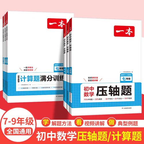 一本七八九年级数学压轴题人教版