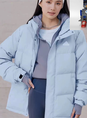 Adidas/阿迪达斯V DOWN JKT UG男女同款保暖运动连帽羽绒服KQ5538