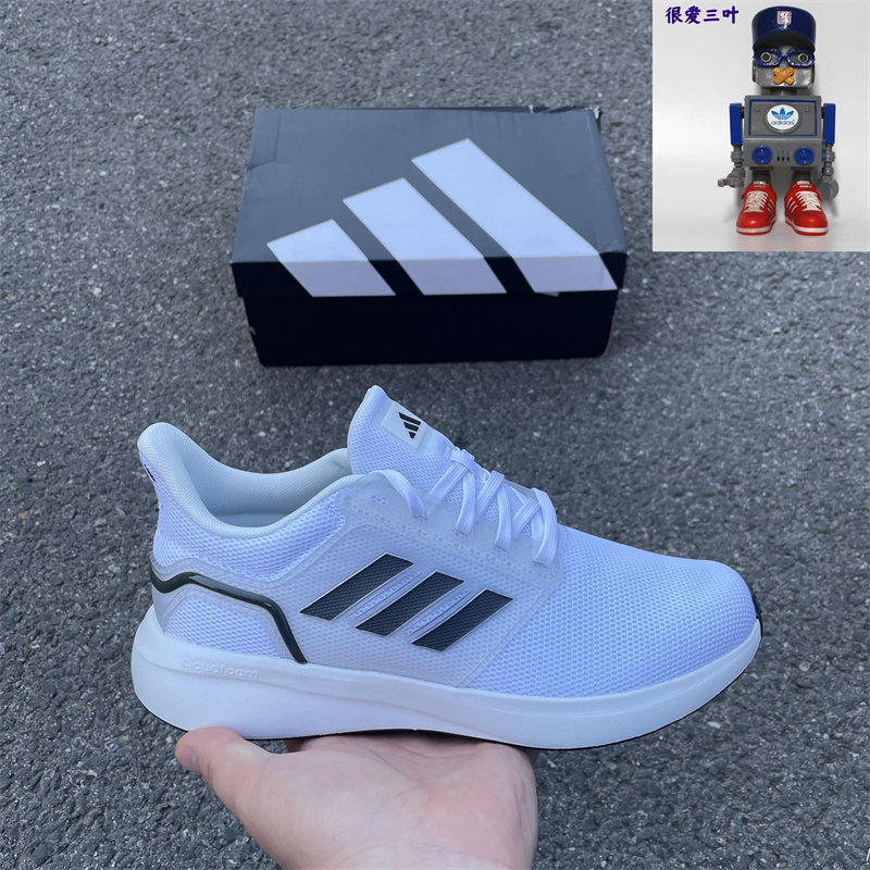 Adidas阿迪达斯EQ19RUN男女运动休闲轻便低帮透气跑步鞋 JR0248