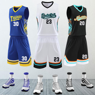 运动篮球服套装男定制比赛队服男士运动训练背心男生成人球衣透气