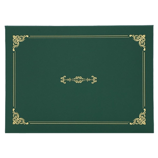 布谷鸟开合式A4奖状证书封套封皮获奖荣誉结业大学毕业纪念培训聘书会员绿色红蓝封面外壳烫金定做订制作打印