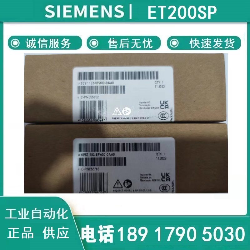 西门子模块6ES7193-6PA00-0AA0 ET200SP 6ES71936PA000AA0