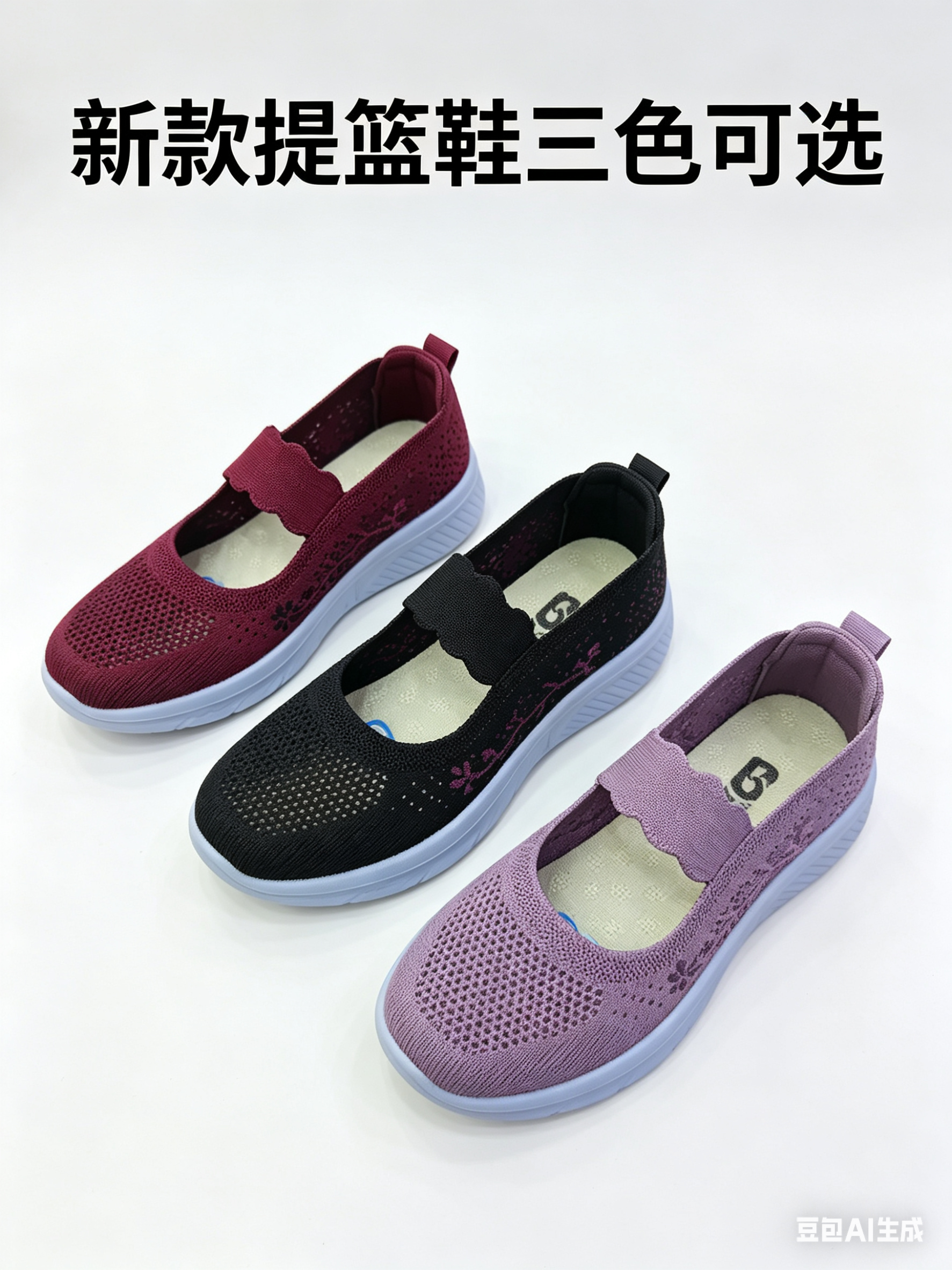 赛格老北京布鞋女鞋2026新款透气网面鞋女百搭休闲鞋时尚提篮鞋