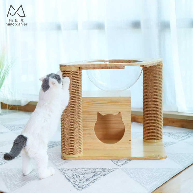 Cat Tree Cat litter Cat tree one small-scale simple and easy solid wood Sisal Capsule woodiness Stable Cats rackin the Pet/Pet food and supplies , Cat/Dog Toys , Cat Tree  category - from Buy2taobao.com to provide professional Taobao agent buy service
