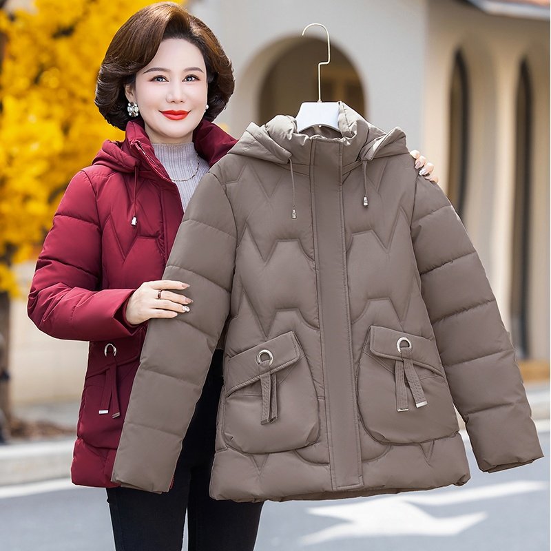 妈妈冬装外套短款秋冬棉衣时尚棉服女士40岁50中年人洋气棉袄,女装/女士精品,中老年女装,淘宝优惠券,粉丝福利购,淘宝优惠卷