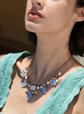 伊泰莲娜浪漫精致配饰短链项链女