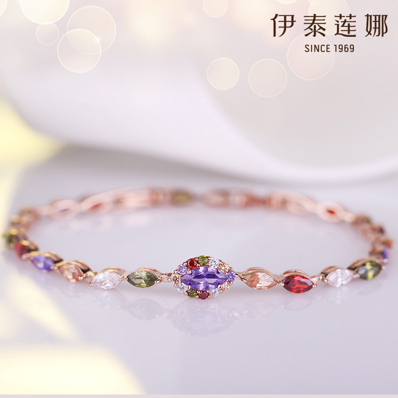 伊泰莲娜手链韩版甜美人工水晶图片