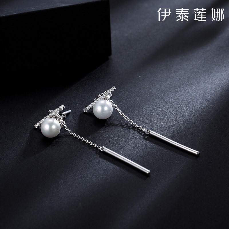 伊泰莲娜银饰日韩情人影子耳环图片