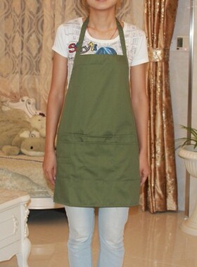 清仓 外贸工厂 日单全棉韩版可爱H型 烘培花艺咖啡厅家居防污围裙