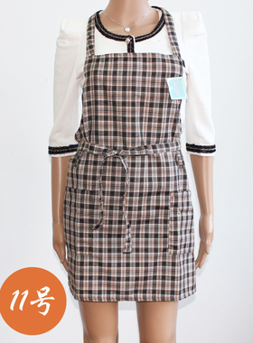 清仓 外贸简约 韩版 酒店餐厅厨房清洁防污 修身围裙男女工作服