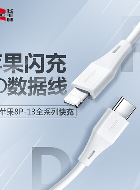 飞毛腿充电器插头数据线适用6-14苹果PD20W充电手机通用快充套装
