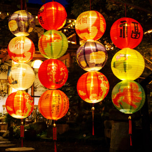 2026年新款元宵中秋手提灯笼串灯小灯古风装饰挂饰发光花灯电池灯