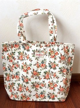 出口单Cath*Kids英国品牌PVC复古防水手提包手拿手拎包大包收纳袋