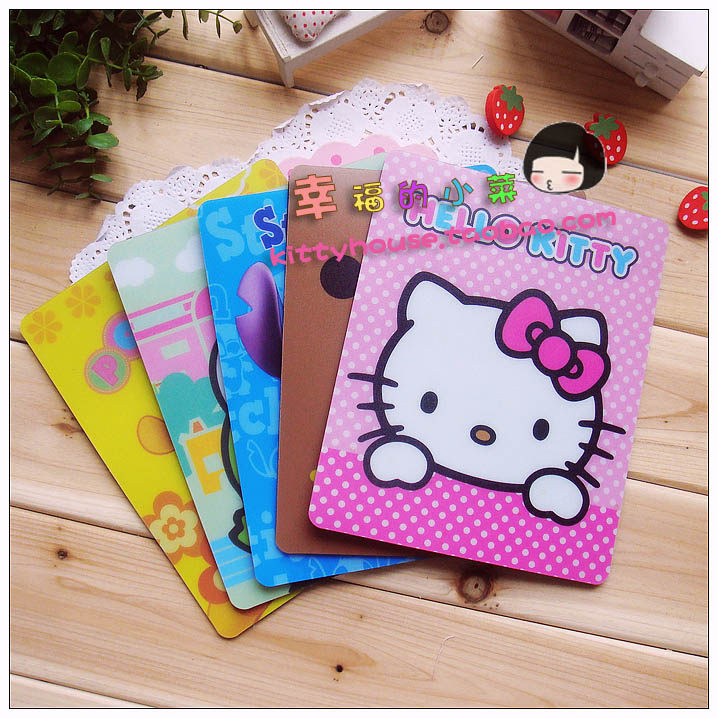 ●29包邮●HELLO KITTY/史迪仔/大眼蛙/维尼/轻松小熊方形鼠标垫