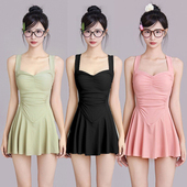 连体泳衣女士夏季 性感小胸聚拢仙女范高级感泡温泉 显瘦露背修身