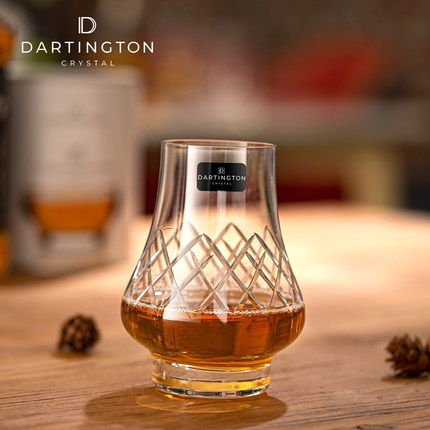 英国DARTINGTON进口水晶玻璃威士忌杯家用品鉴杯轻奢洋酒杯闻香杯