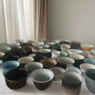 30-60ml库存小茶杯混装杂随机发货陶瓷品茗杯子尾货清仓