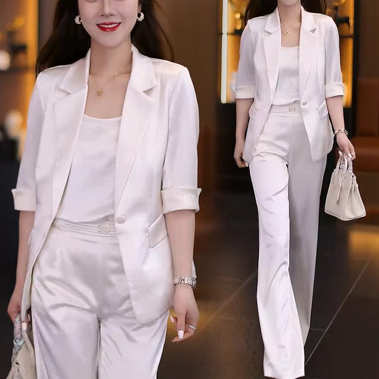 时尚休闲西服套装女2025春秋新款