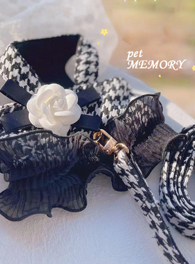 猫咪胸背小香风狗狗牵引绳宠物外出防跑遛狗绳子