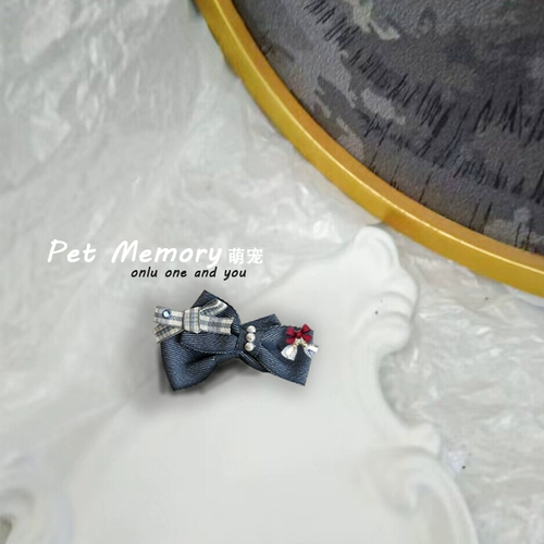 Маленькая заколка для волос ручной работы с бантиком, в стиле Шанель