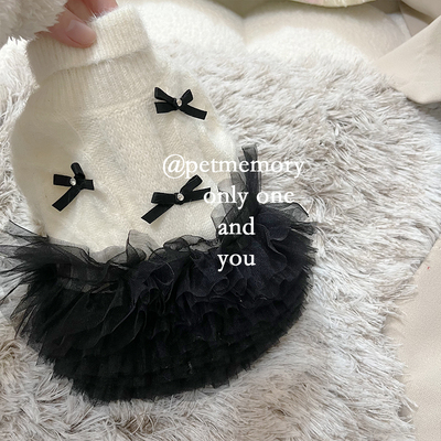 INS新款马尔济斯狗狗年装长袖毛衣秋冬猫咪毛绒外套宠物