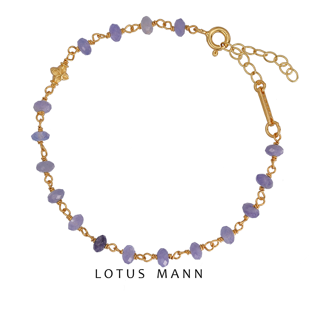 四叶草与坦桑石925银镀金