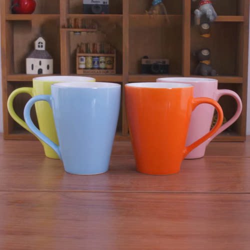韩式果汁陶瓷杯小清新马克杯定制礼品早餐杯咖啡杯牛奶杯定做logo - 封面