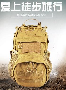 苏动袋鼠头盔包户外骑行双肩背包男女徒步包 可变EDC包水袋包