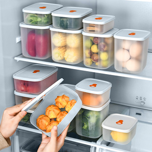 日本保鲜盒长方形冰箱收纳盒食品级冷冻专用果蔬密封可微波便当盒
