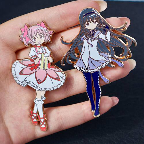 魔法少女小圆仿珐琅胸针晓美焰