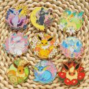 榕易记宝可梦动漫周边神奇宝贝伊布家族金属徽章书包装 饰徽章胸针