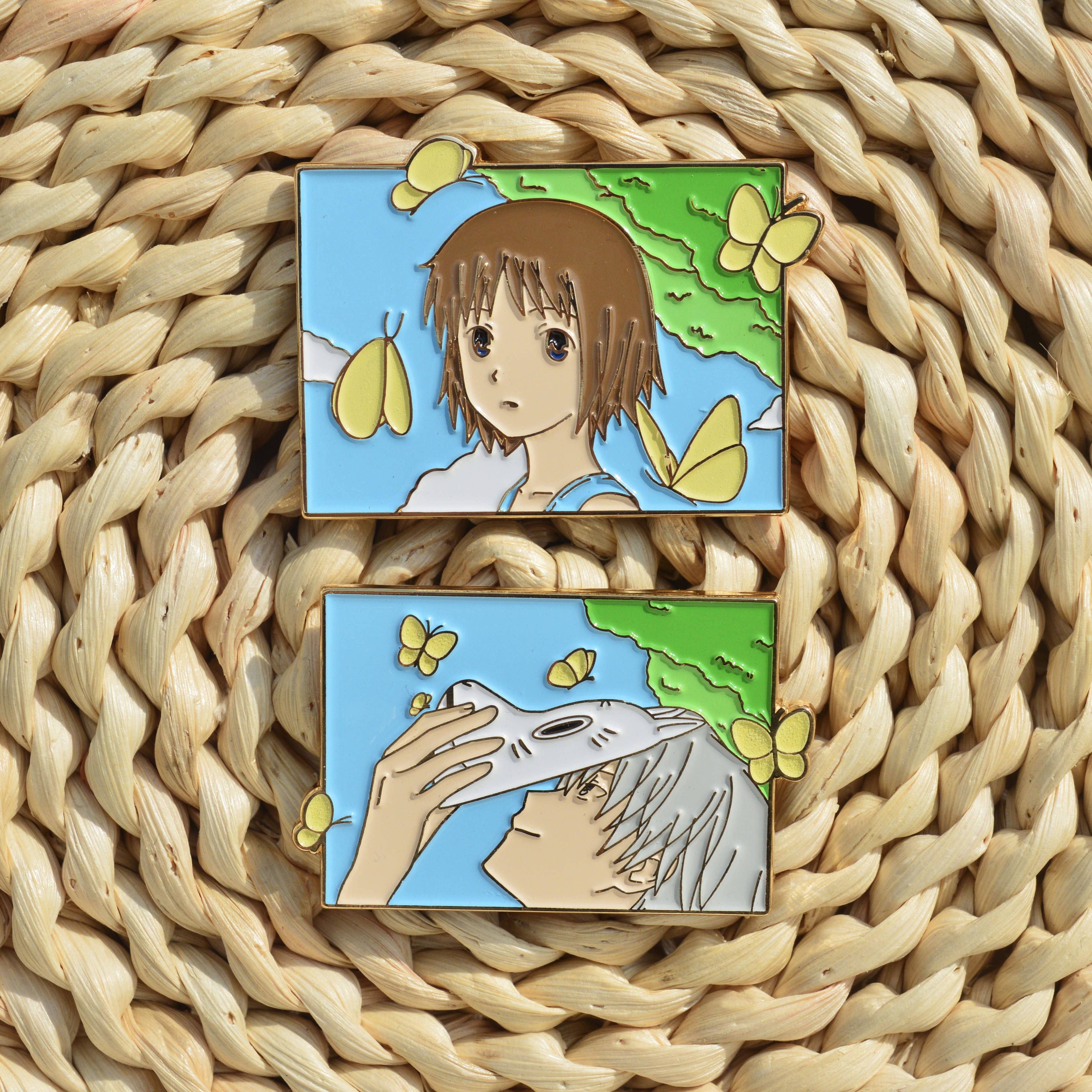 动漫萤火之森周边金属徽章竹川萤