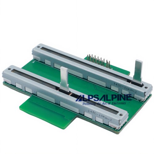 DIY ALPS 75mm 双联A10X2 直滑推子调音台滑动电位器带PCB板