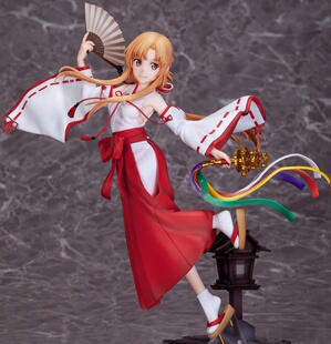 【翼方阁】定制！刀剑神域cos亚丝娜 和服巫女服cosplay女动漫