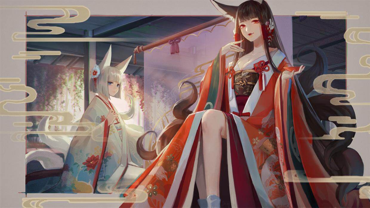 碧蓝航线cos加贺赤诚 凰鸾 花嫁和服色打褂女