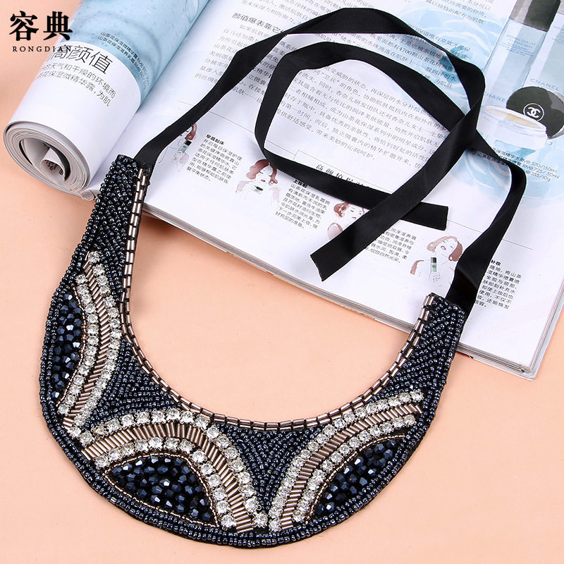 2019 NEW PRODUCT: WILD CLAVICLE ACCESSORIES KOREAN HAND HOOK MOON A DIAMOND CRYSTAL FAKE COLLAR FALSE COLLAR NECKLACE
