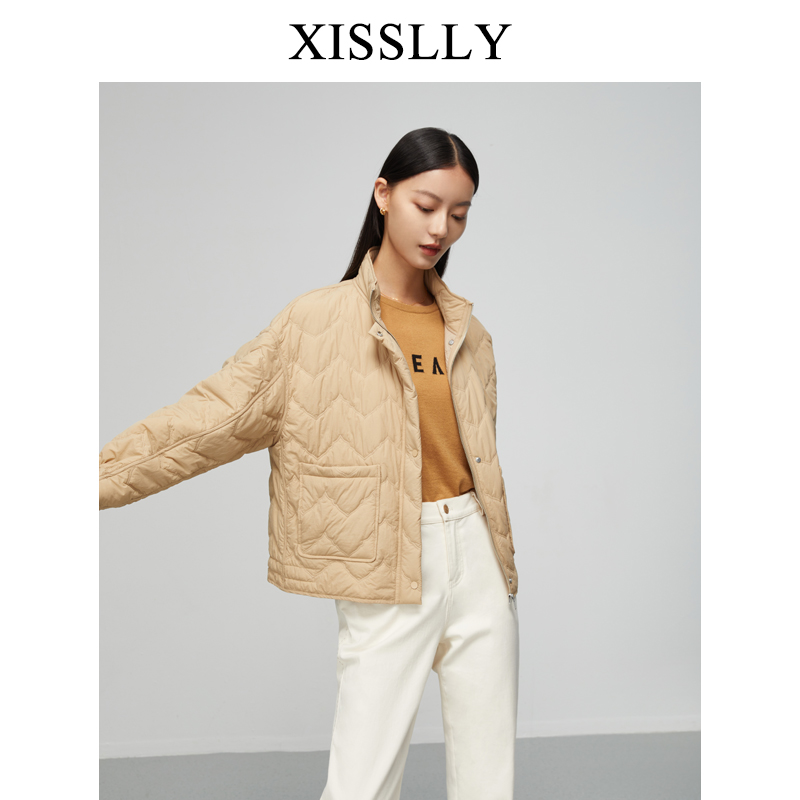 【晶晶姐妹专属】XISLLYY 新款短款立领棉服233612226