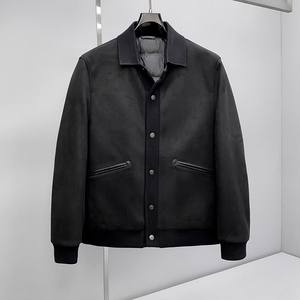 3068P385 25冬新款 白鸭绒鹿皮龙翻领羽绒服  控598图片